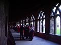 Cloister of Durham Cathedral with Graduation Ceremony Procession IMGP6959